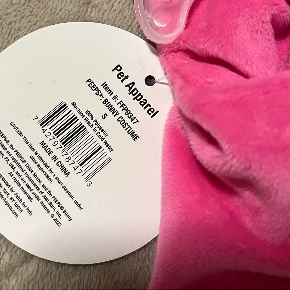 🌞Peeps Pink Bunny Costume for Pets (Small)